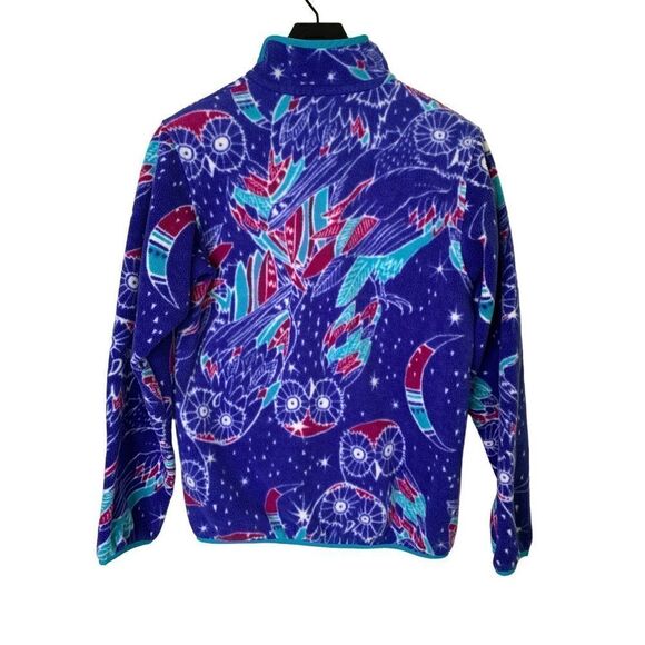 Patagonia Synchilla Snap-T Owl Harvest Moon pullover fleece women's size medium - Picture 2 of 5